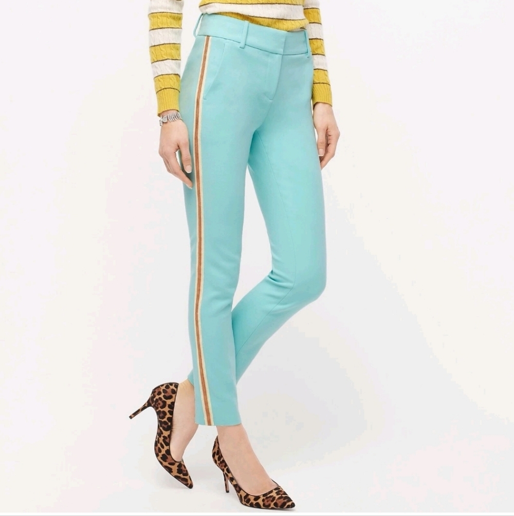 J. Crew Cameron Tuxedo Stripe Pant Size 0